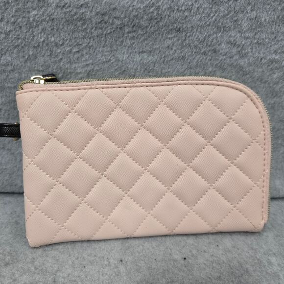 Betsey Johnson Pink Zip Around Cosmetic Pouch - Picture 2 of 6